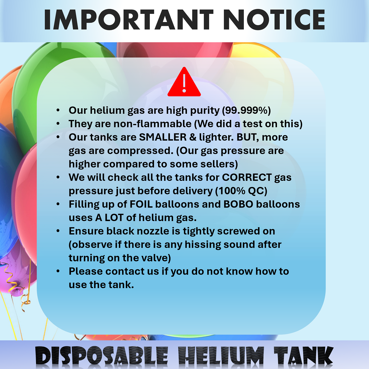 Helium Creation Disposable Helium Tank HC13 (Large)