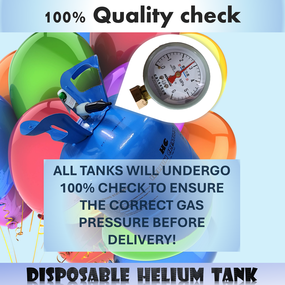 Helium Creation Disposable Helium Tank HC7 (Small)